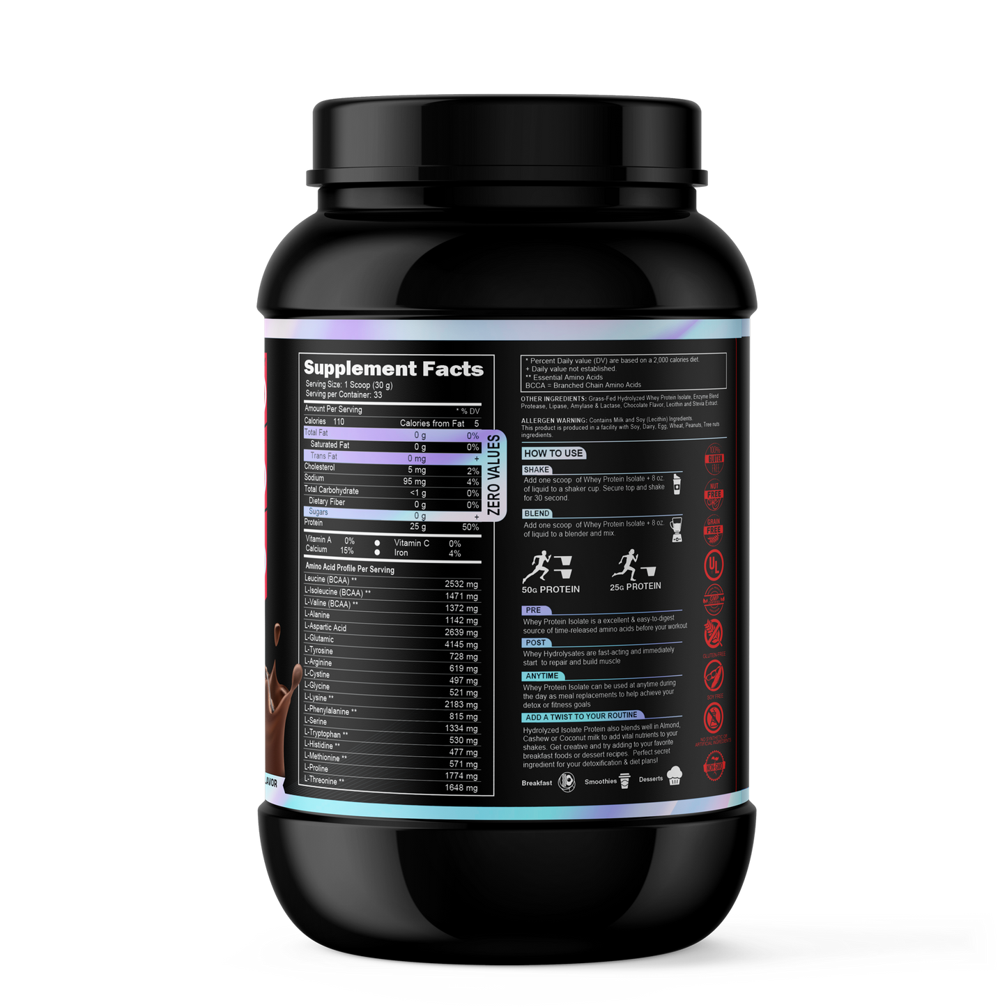 Grass Fed Hydrolyze Isolate Whey Protein